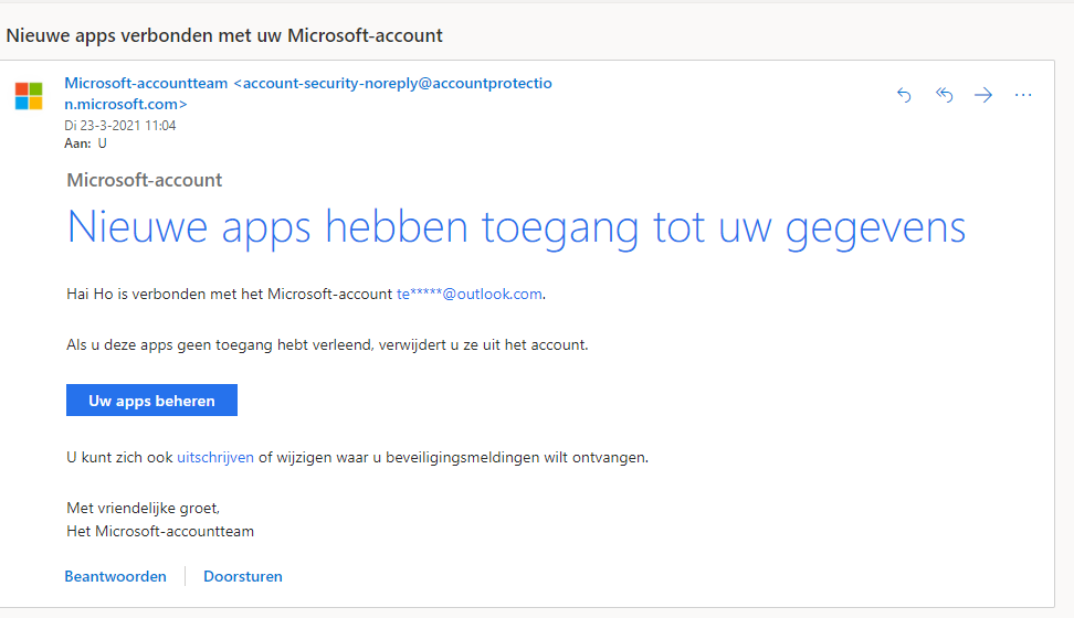 Koppeling gelukt